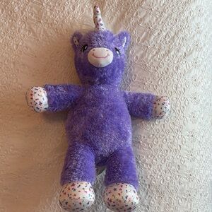 Build-A-Bear Sparkly Purple Unicorn Plush